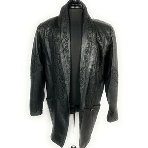 Echt Leder Leather Jacket Mens One Button